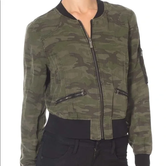 Sanctuary Camouflage Lightweight Bomber Jacket - Picture 4 of 8